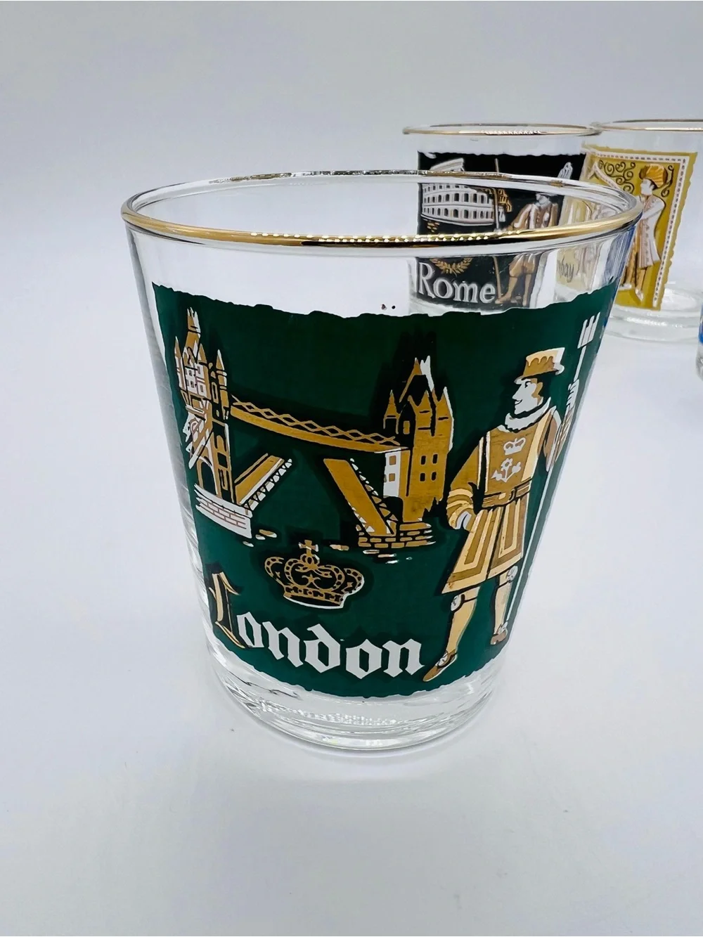 Libbey Vintage “International Cities Of The World” Set of 6 Highball Glasses